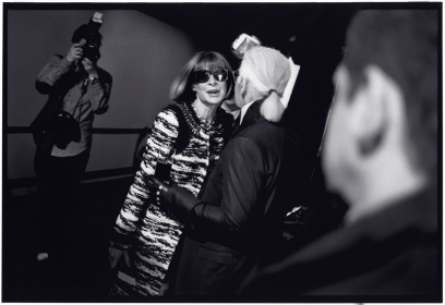 Anna Wintour & Karl Lagerfeld Backstage at Karl Lagerfeld Collection, F/W 2010