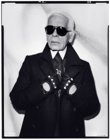Karl Lagerfeld Backstage at Chanel, F/W 2010