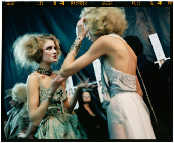 Backstage at Dior, F/W 2010