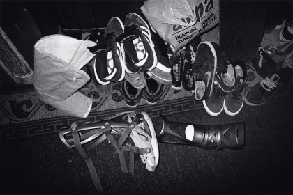 Untitled (Finland #54, Shoes & Ankle Braces), 2010