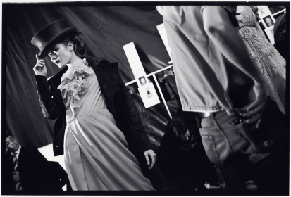 Backstage at Dior, F/W 2010